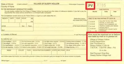 Image of a PV citation